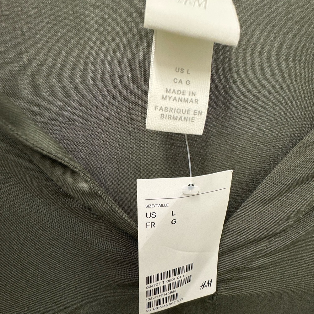 H&M Sage Green Dress - New With Tags